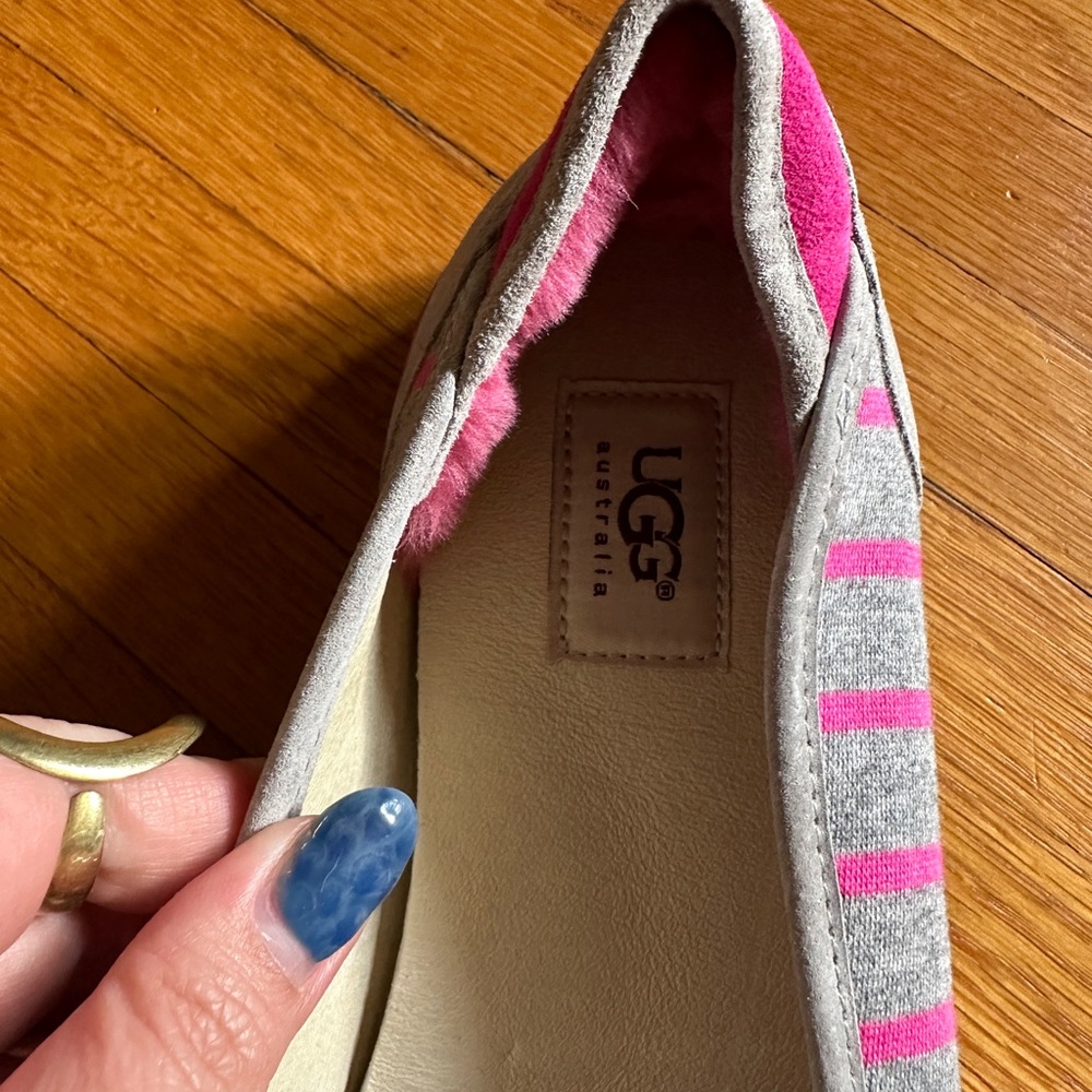 Ugg Neema Grey & Pink Platform Shoes, Women’s size 11, NIB - Picture 7 of 7